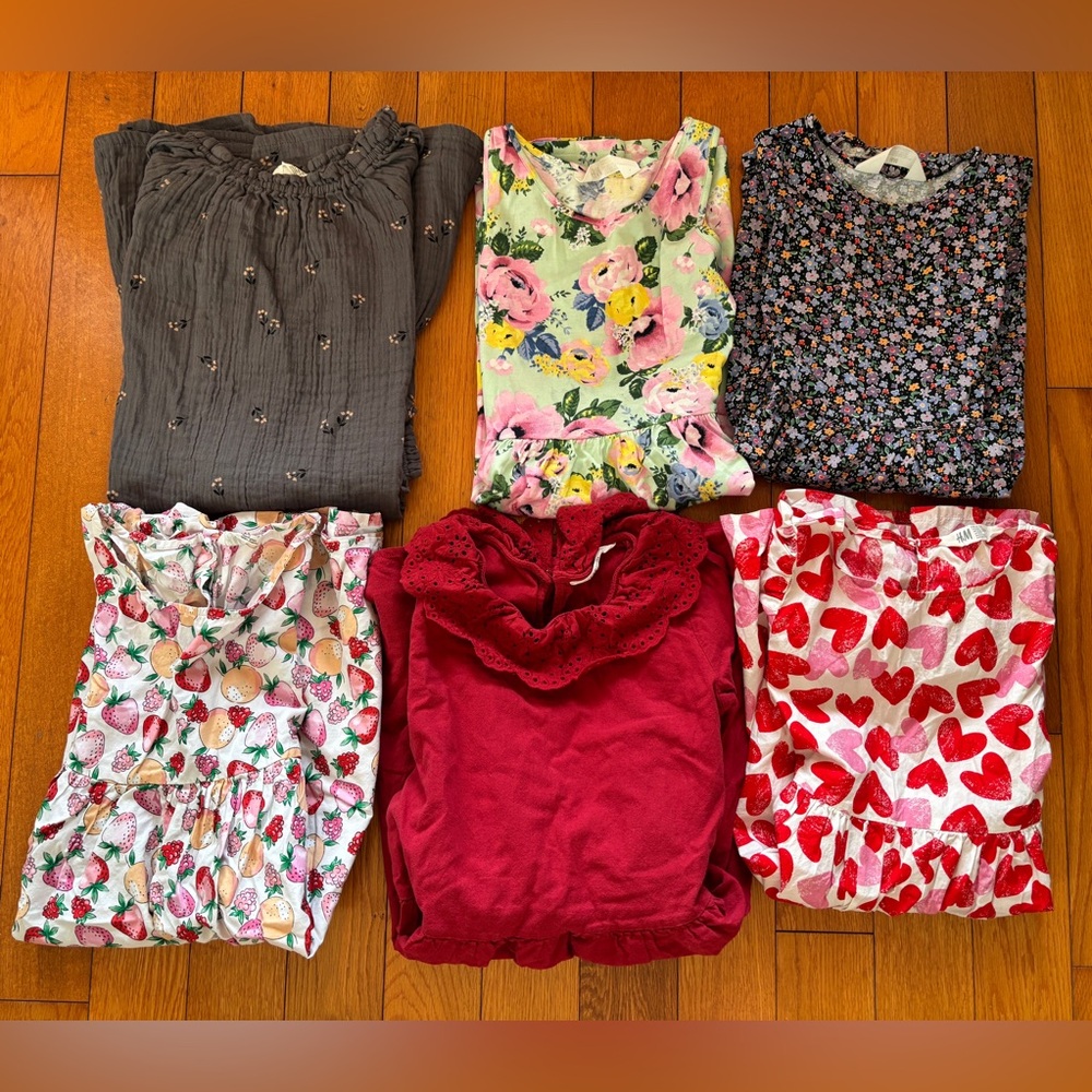 H&M bundle for girls 2 cardigans 6 dresses